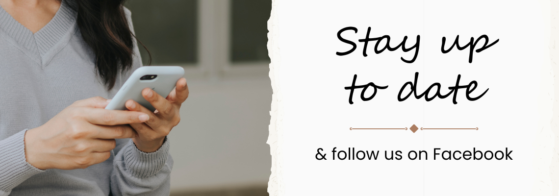 stay up to date and follow us on Facebook